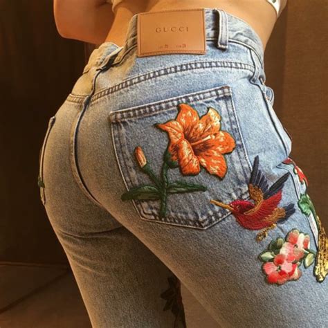 replica gucci jeans embroidered|where to buy gucci clothing.